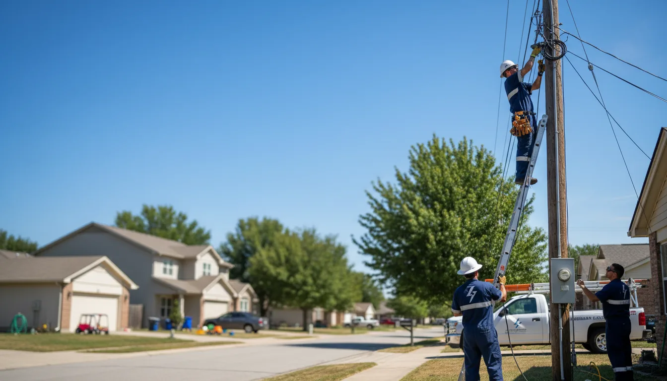 Residential electrician providing installation services in Log Lane Village, CO